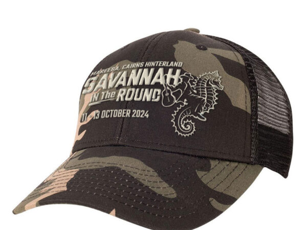 SAVANNAH IN THE ROUND 2024 CAMO TRUCKER CAP