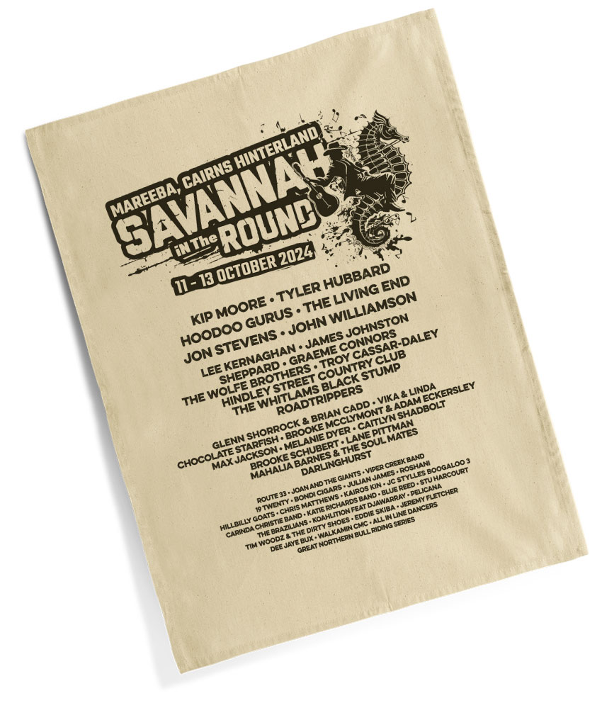 SAVANNAH IN THE ROUND 2024 TEA TOWEL