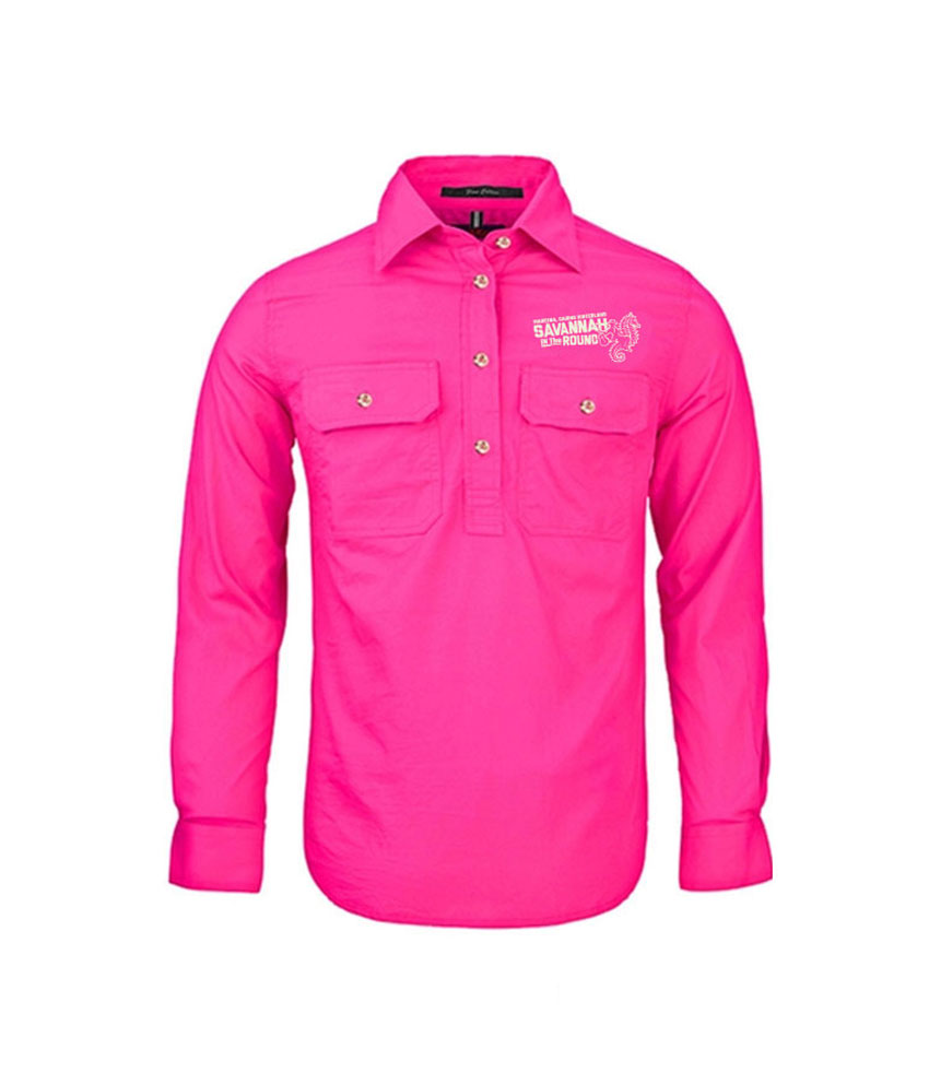 SAVANNAH IN THE ROUND 2024 FEMALE HALF-BUTTONED WORKSHIRT